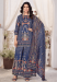 Picture of Chiffon Midnight Blue Readymade Salwar Kameez