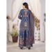 Picture of Chiffon Midnight Blue Readymade Salwar Kameez