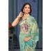 Picture of Comely Chiffon & Silk Dark Sea Green Saree