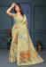 Picture of Splendid Chiffon & Silk Pale Golden Rod Saree