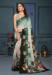 Picture of Excellent Chiffon & Silk Dark Sea Green Saree