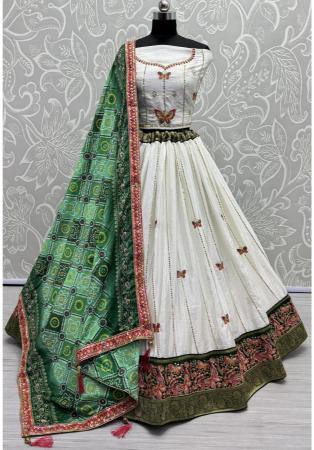 Picture of Taking Silk Off White Lehenga Choli