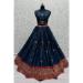 Picture of Fine Silk Midnight Blue Lehenga Choli