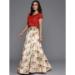 Picture of Lovely Satin & Silk Beige Lehenga Choli