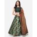 Picture of Appealing Satin & Silk Dark Sea Green Lehenga Choli