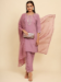 Picture of Beauteous Silk Rosy Brown Readymade Salwar Kameez