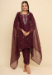 Picture of Taking Silk Maroon Readymade Salwar Kameez