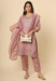 Picture of Comely Silk Rosy Brown Readymade Salwar Kameez