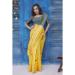 Picture of Ideal Linen & Silk Yellow Saree