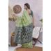 Picture of Delightful Linen & Silk Dark Sea Green Saree