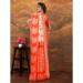 Picture of Grand Linen & Silk Crimson Saree