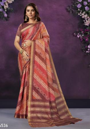 Picture of Marvelous Chiffon Indian Red Saree