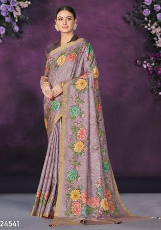 Picture of Appealing Chiffon Rosy Brown Saree