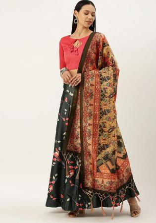 Picture of Sightly Satin & Silk Black Lehenga Choli