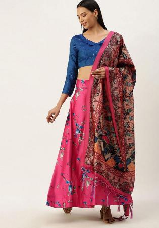 Picture of Alluring Satin & Silk Light Coral Lehenga Choli