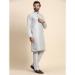 Picture of Chiffon & Silk Light Steel Blue Kurtas