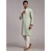 Picture of Chiffon & Silk Dark Sea Green Kurtas