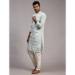 Picture of Beauteous Chiffon & Silk Light Blue Kurtas