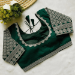 Picture of Delightful Silk Dark Green Designer Blouse