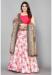 Picture of Exquisite Satin & Silk Light Pink Lehenga Choli