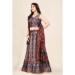 Picture of Bewitching Satin & Silk Rosy Brown Lehenga Choli