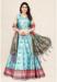 Picture of Satin & Silk Medium Aqua Marine Lehenga Choli