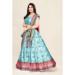 Picture of Satin & Silk Medium Aqua Marine Lehenga Choli