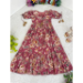 Picture of Pretty Silk Indian Red Readymade Gown