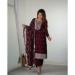 Picture of Statuesque Silk Maroon Readymade Salwar Kameez