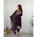 Picture of Bewitching Silk Brown Readymade Salwar Kameez