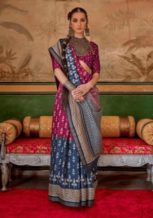 Picture of Comely Silk Sienna Saree