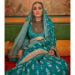 Picture of Delightful Silk Teal Saree