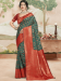 Picture of Well Formed Silk Dark Slate Grey Saree