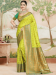 Picture of Gorgeous Silk Golden Rod Saree