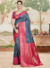 Picture of Pretty Silk Steel Blue Saree