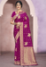 Picture of Superb Cotton & Silk Purple Saree