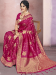 Picture of Statuesque Cotton & Silk Hot Pink Saree