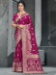 Picture of Ravishing Cotton & Silk Brown Saree