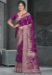 Picture of Comely Cotton & Silk Purple Saree