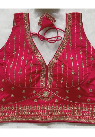 Picture of Shapely Silk Crimson Designer Blouse