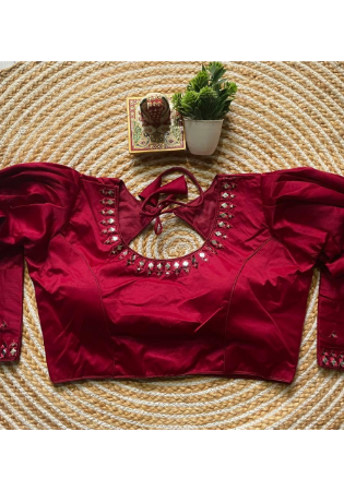 Picture of Radiant Silk Maroon Designer Blouse