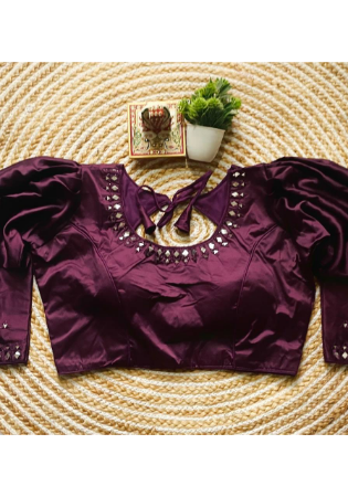 Picture of Charming Silk Brown Designer Blouse