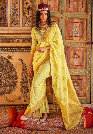 Picture of Fascinating Georgette & Silk Khaki Saree