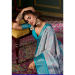 Picture of Beauteous Silk Light Slate Grey Saree