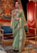 Picture of Well Formed Chiffon Dark Sea Green Saree