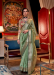 Picture of Well Formed Chiffon Dark Sea Green Saree