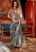 Picture of Statuesque Chiffon Dim Gray Saree