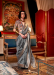 Picture of Statuesque Chiffon Dim Gray Saree