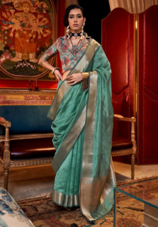 Picture of Graceful Chiffon Slate Grey Saree