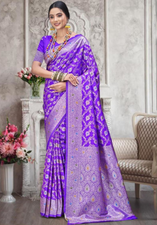 Picture of Radiant Silk Medium Orchid Saree